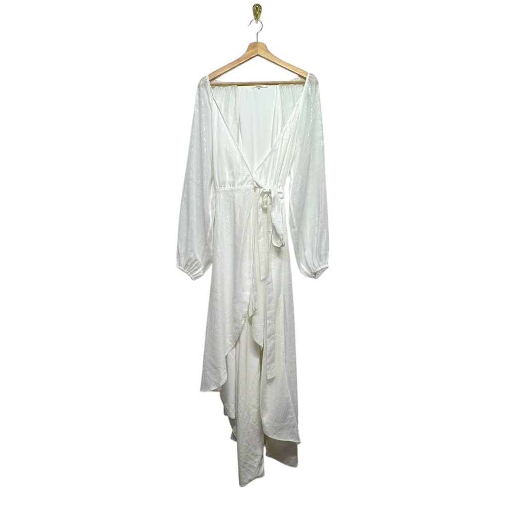 NWOT REVOLVE TULAROSA Wrap Hi-Lo Maxi Dress White S - Picture 3 of 9